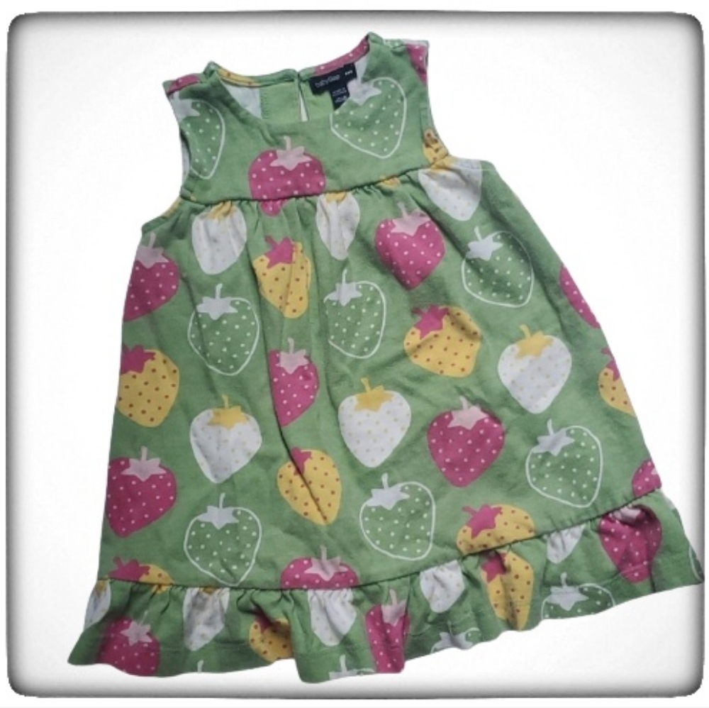 BabyGap Strawberry Cotton Dress-12-18M